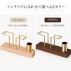 Queen-b Toothpicks Paper Napkin Holder Tabletop Storage Wooden Brass-like Toothpicks