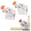 2Pcs Right Angle Clip Stainless Steel Mouth Closed 90 Degree
