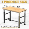 Ultrawall Workbench for Garage, 47.5" Adjustable Height Work Table, Heavy