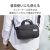 Elecom DGB-S045BK Offtoco Shoulder Bag, Camera Bag, Black