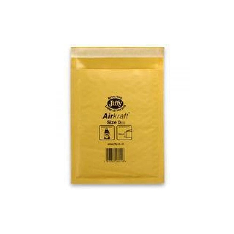 Jiffy Airkraft Bag Size 0 - Gold (Pack of 10)