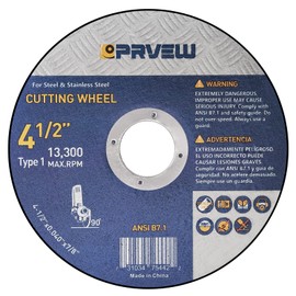 PRVEW 60-Pack Cut Off Wheels 4 1/2 Inch,4.5"x0.04"x7/8" Angle Grinder Cutting Wheel Cutting Disc,4.5 Inch Cut Off Wheel for Metal&Stainless Steel, Grinder Wheels for General Purpose Metal Cutting