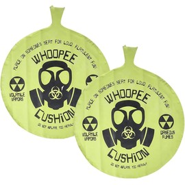 GTR SOURCE 12" Mighty Whoopee Cushion – Gag Gift – Green - Fun Classic Fart Pillow - Prank Sounds - Fart Whoopee – (Pack of 2).