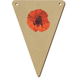 Azeeda 5 x 140mm 'Mohn' Wimpelkette/Girlande (BN00086345)