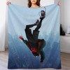 ZUFGMEHR Miles Morales Jump Blanket Lightweight Warm Plush,Throw Blanket for