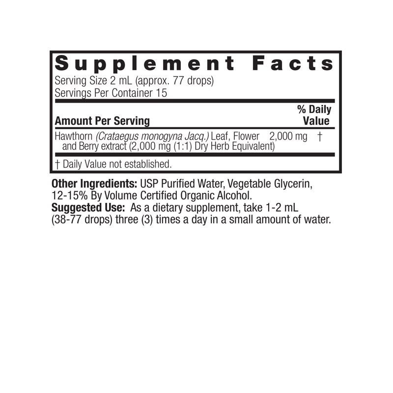 Nature's Answer Hawthorn Extract, 30 Ml, Suplemento para el Apoyo