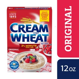 Cream of Wheat Original Stove Top Hot Cereal, 2 1/2 Minute Cook Time, 12 Ounce (Pack of 12)