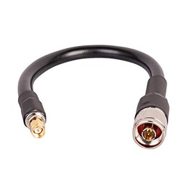 N Male to SMA Male Coax Cable 1ft, 50 Ohm Ultra Low Loss Extension Cable for ADS-B/4G/5G LTE/Ham/GPS/Radio/Moden by XRDS-RF (Not for TV)