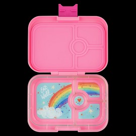 Yumbox Panino Lunch Box 4 Compartment, Power Pink (Rainbow)