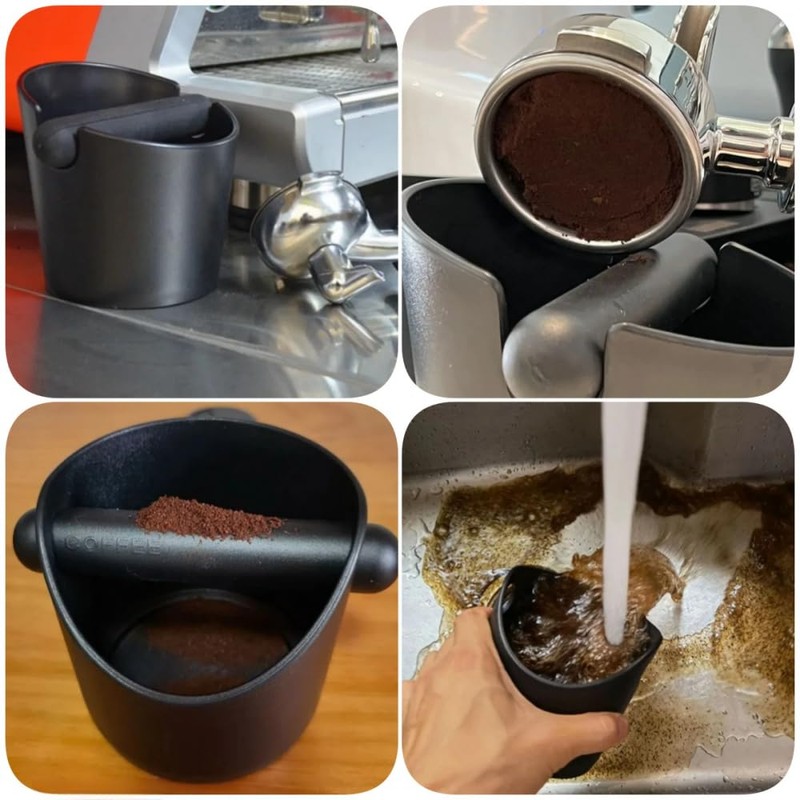 BYHLYH Coffee Knock Box Espresso Knock Box Espresso Dump Bin