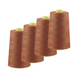 4 x 4572m Overlock Sewing Thread Oeko-Tex Colour 701-740 Colour: A724 Red Orange