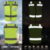 TCCFCCT High Visibility Reflective Safety Vest with 5 Pockets, ANSI/ISEA