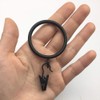 【C.M.】 Slide Ring Curtain Ring 38mm Inner Diameter Black Suitable