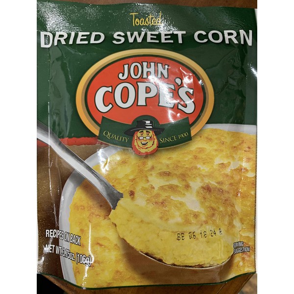 PA Dutch John Cope's Toasted, Dried Sweet Corn, All Natural, 3.75 Oz. (Case of 12)