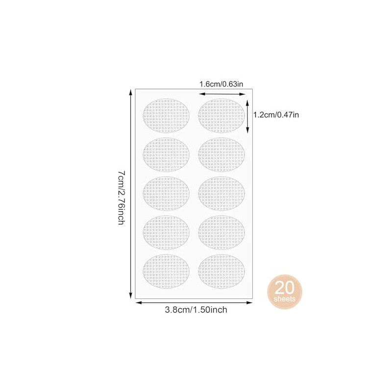 Pegatinas de Soporte para Aretes 200 Piezas
