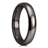 King Will Basic 4mm Men's Wedding Band Gunmetal Tungsten Carbide