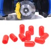 Brake Bleed Nipple Caps, Corrosion Resistant PVC Brake Bleeder Screw