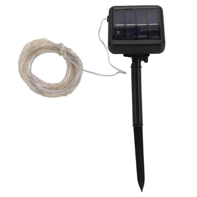 Solar Rope Light 100 LED Waterproof Weather Resistant Decorative Solar