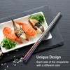 Chopsticks Reusable Metal Chopsticks Titanium Plated 18/8 Stainless Steel Chopsticks