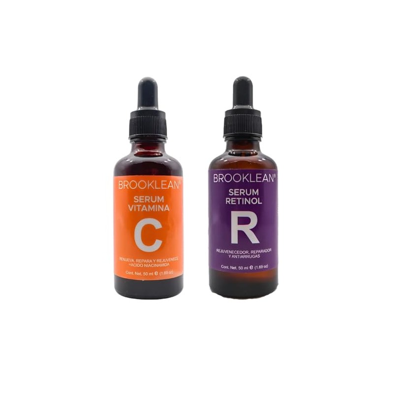 KIT DE SERUMS C (Vitamina C) y R (Retinol) para