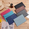 Wason Expanding A4 Document File PU Leather Envelope Case Holder-Large