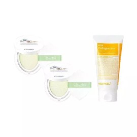 Gita 셀라보 워터 다이브 선쿠션 시즌2 23g x2 + 메디필 비건 콜라겐 클렌징폼 120ml Cellabo Water Dive Sun Cushion Season 2 23g x2 + Medifill Vegan Collagen Cleansing Foam 120ml