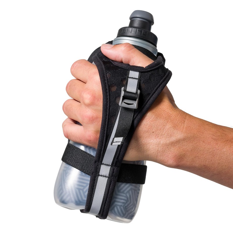 Nathan - SpeedDraw 2 View 18oz Ins. Flask Black/Reflective Silver