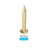 METALLIXITY Small Nails (2x15mm) 50pcs, Brass Tiny Hardware Nails -