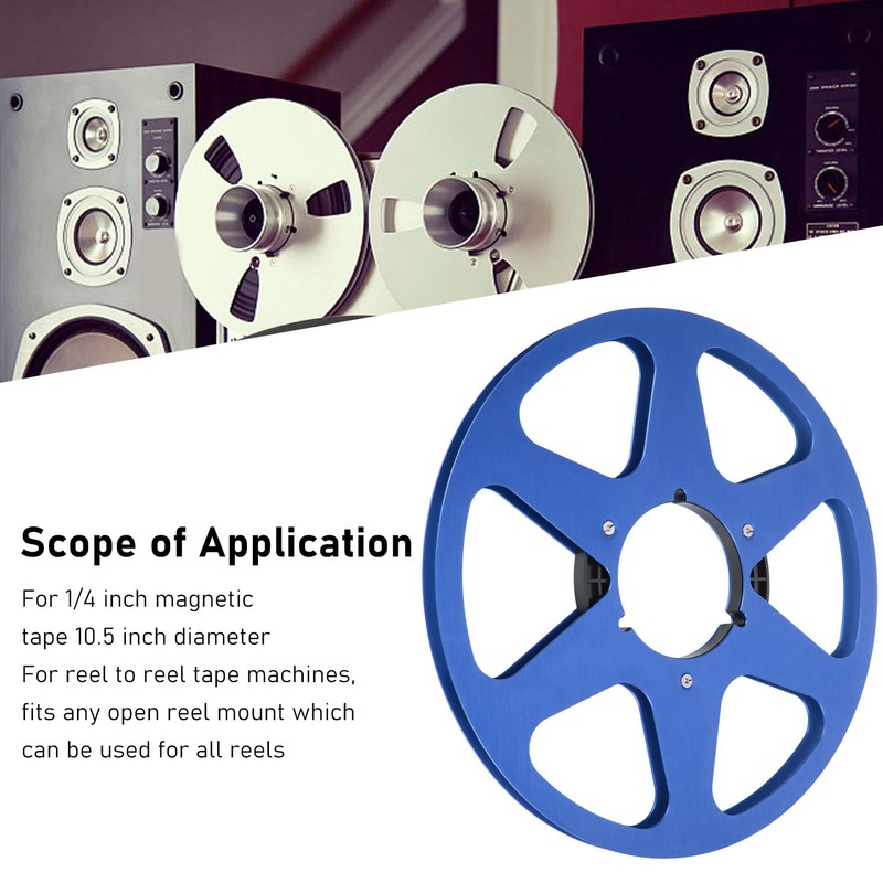 1/4 10.5 Inch Empty Tape Reel 6 Hole Aluminum Alloy