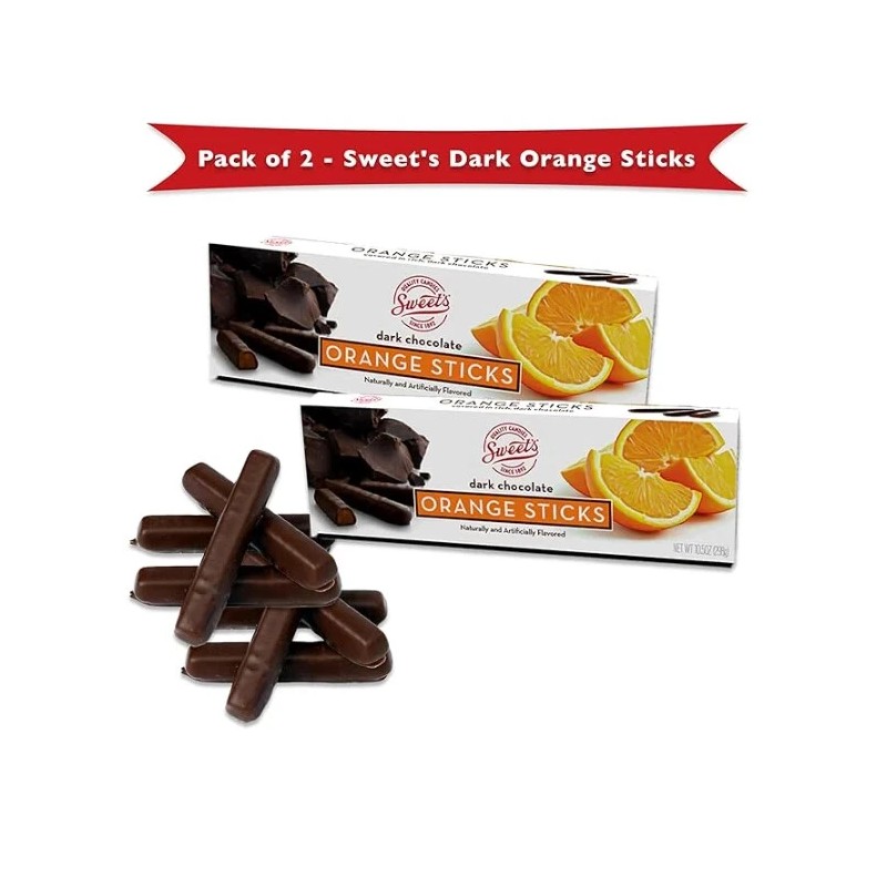 Sweets Candy Sweet's Dark Orange Sticks Pack of 2