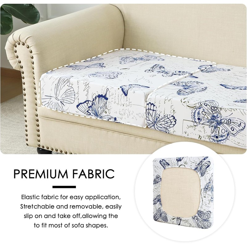 FORCHEER 3 Piece Stretch Sofa Covers for 2 Cushion Loveseat