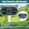 Repelente de animales ultrasónico solar para gatos, ardillas, ciervos, mapaches