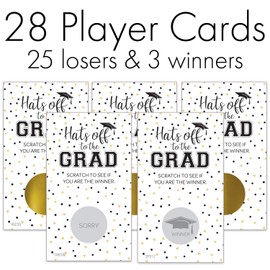 Scratch Off Graduation Party Game - 28 Cards