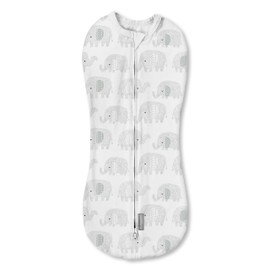 SwaddleMe by Ingenuity Pod, 0-2 Months, 1-Pack - Scribble Elephant