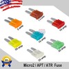 25 Pack 10 AMP APT ATR Micro2 Blade Fuse 10A