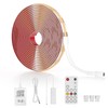 WOBANE White COB LED Strip Light with Remote Control,9.8ft White