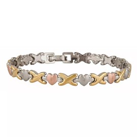 STAINLESS STEEL SMALL HEART TRI COLOR SET