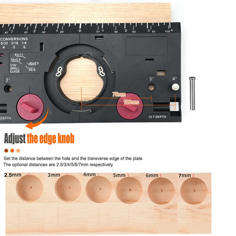 35mm Hinge Boring Jig Woodworking Hinge Hole Drilling Guide Locator