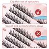 MLEN DIARY Individual Lashes Cluster Eyelash Extensions Long Volume False