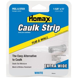 Homax White Silicone Caulk Strips 1-5/8 in. x 11 ft.