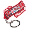 FC Bayern München Postcards Keyring, red