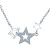 Yumilok Women Ladies Girls 925 Sterling Silver Three Star Pendant