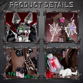 Vziimo Ideas Bat Animal Building Set, MOC Creative Bat Bird Model Kit Standing and Handstand, Collectible Home Office Decor Toy Gift for Kids Adults 12+ (839PCS)