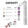 Metal Pill Box,7 Day Stackable Waterproof Travel Pill Box,Aluminum Alloy