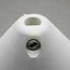 Canopy White Plastic Diameter 110 mm with Locking Screw for