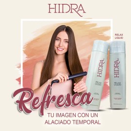 2 Bottles Hidra Relax Liquid Temporary Straightener 10 1 oz (aliciante temporal)