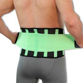 NeoPhysio Advanced Breathable Lower Back Support Belt, Great for Active People - Large