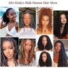 FCUFCU 14 Inch Afro Kinkys Bulk Human Hair 100g/pack Natural