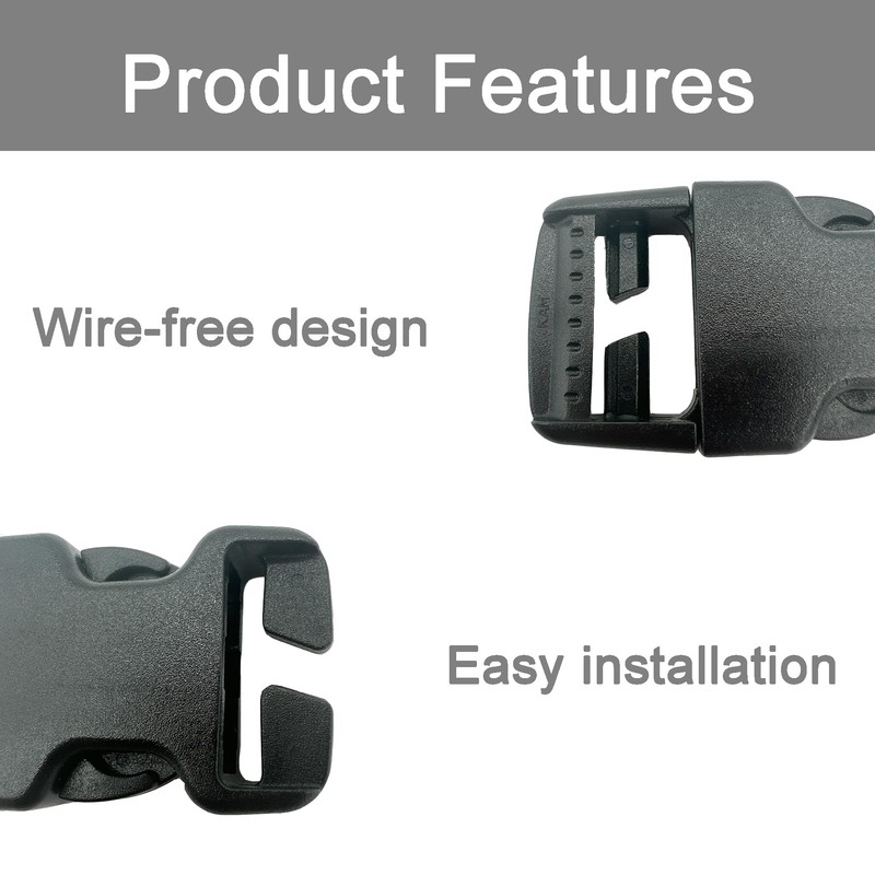 YJFY Pack of 2 Buckles Click Lock Backpack Strap Buckle