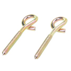 Aqbau Set of 2 Swing Hooks with Wooden Thread 12 mm x 155 mm Swing Shackle Hook Safety Hook